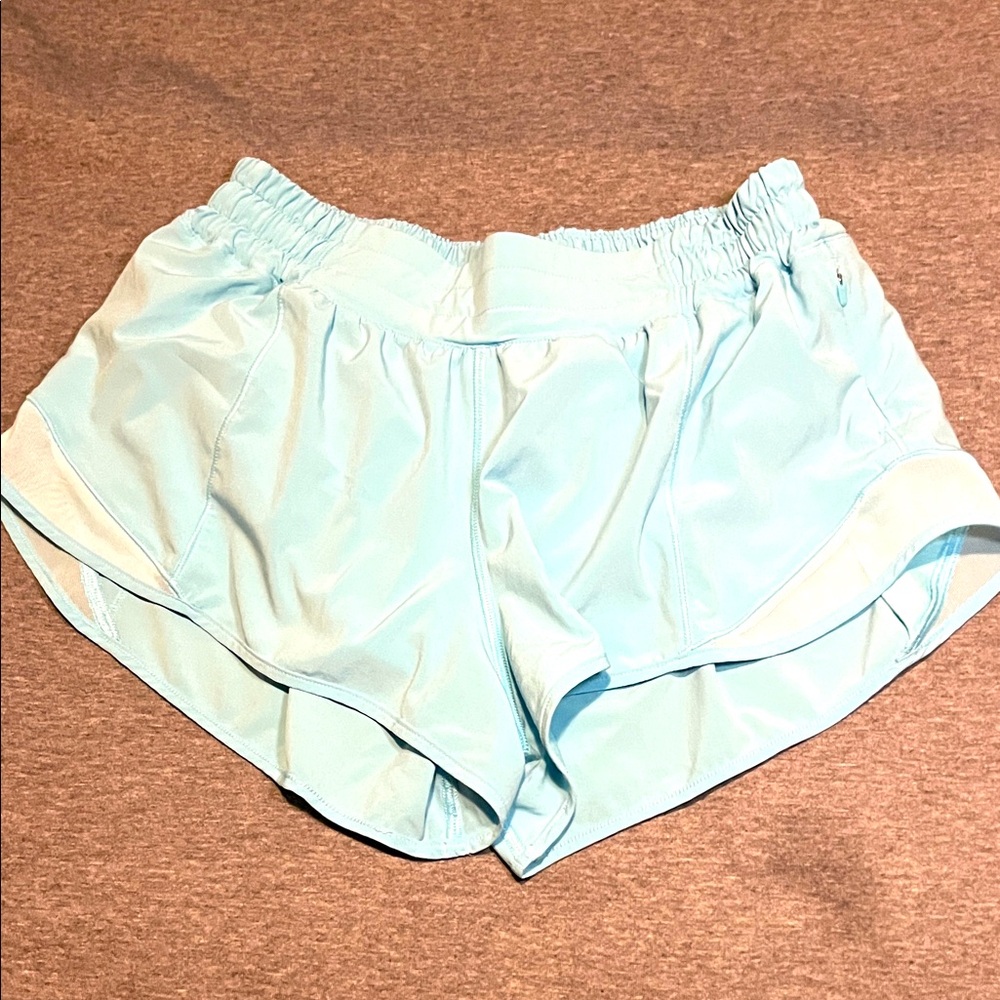 Lululemon Light Blue Women's Athletic running shorts size 8